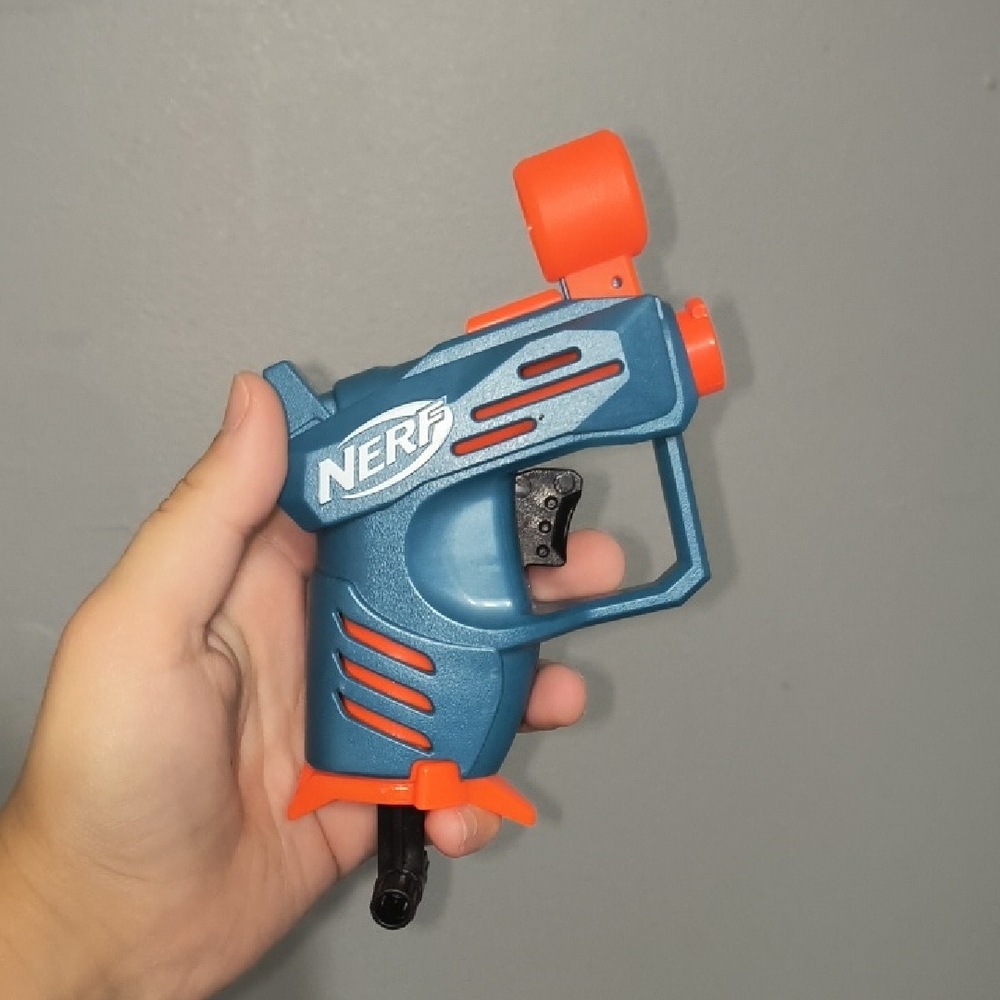 Nerf Blue and Orange Single-Shot Foam Dart Blaster